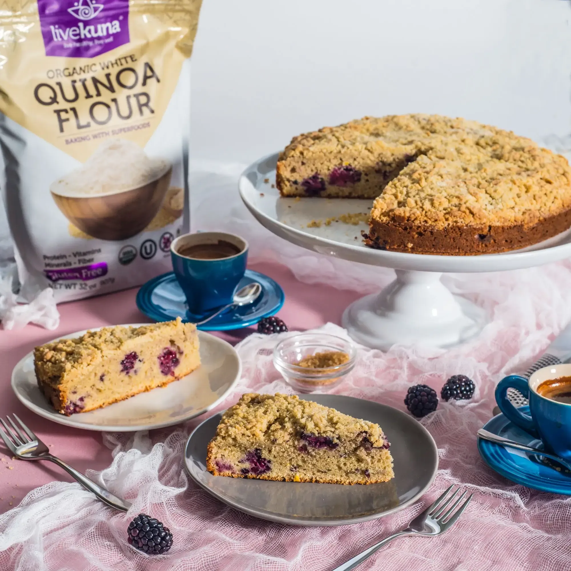 Gluten-Free Blackberry Coffee Cake