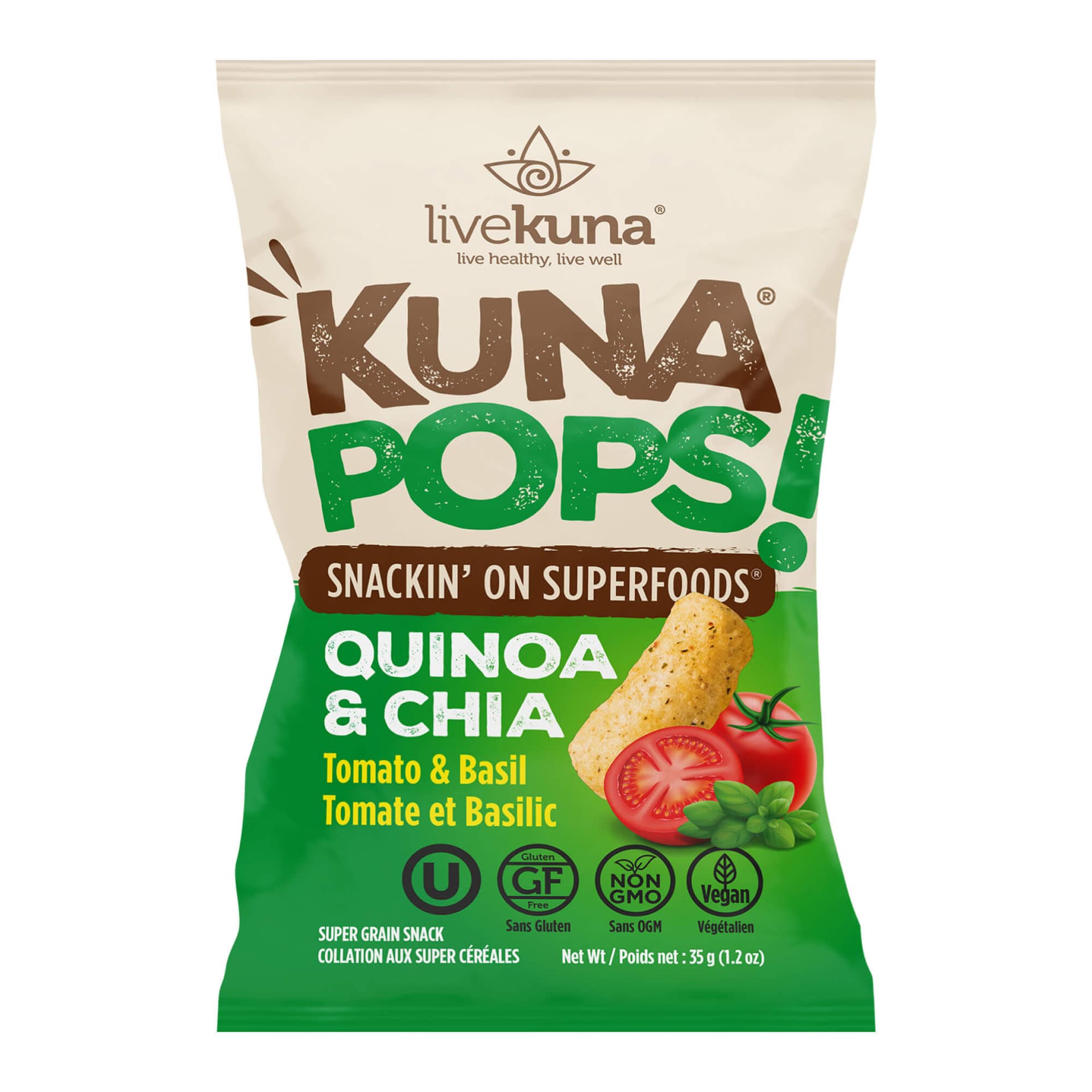 Superfood Puffs - Tomato & Basil 3.5oz