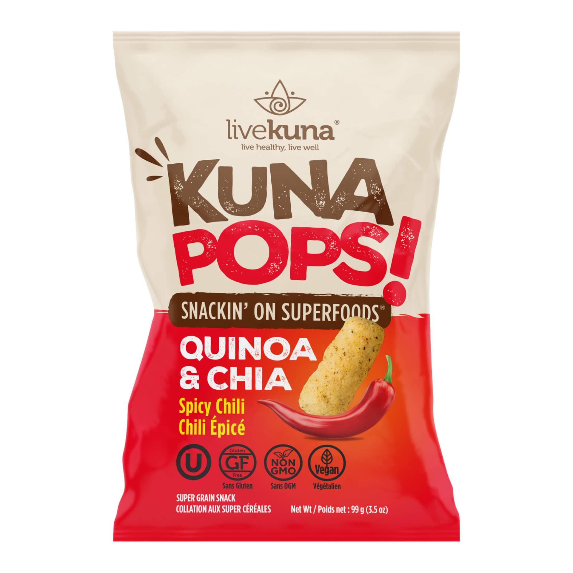 Superfood Puffs - Spicy Chili 3.5oz